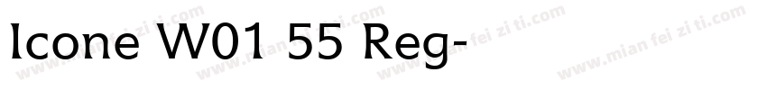 Icone W01 55 Reg字体转换
